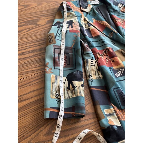 Lori Zoni vintage animal print blazer size Large - Picture 7 of 7